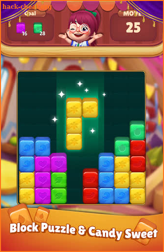 Candy Sweet Girl: Puzzle Block Game screenshot