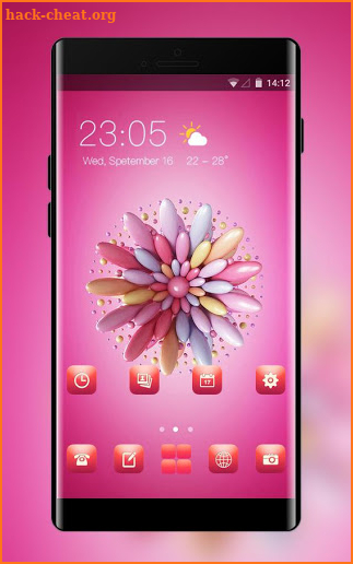Candy theme for pink wallpaper screenshot