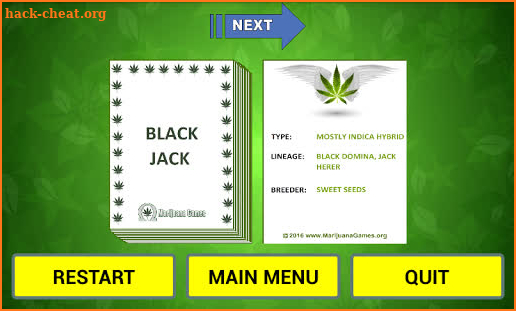 Cannabis Strain Flash Cards screenshot