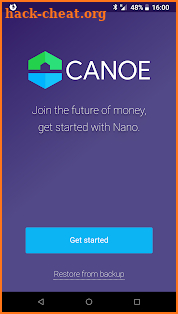 Canoe Nano Wallet screenshot