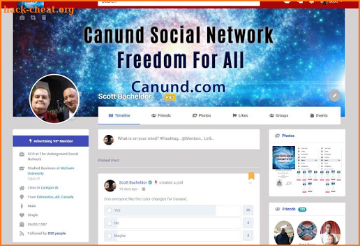 Canund Social Network screenshot