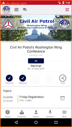 CAP Washington Wing screenshot