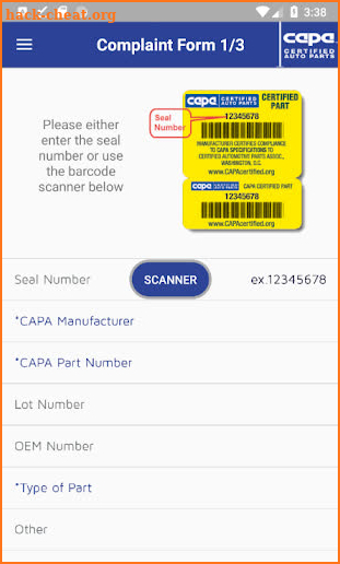 Capa Certified Parts screenshot