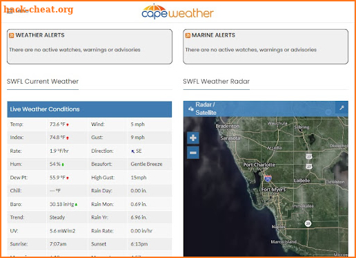 Cape Weather screenshot