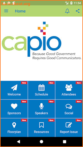 CAPIO Events screenshot