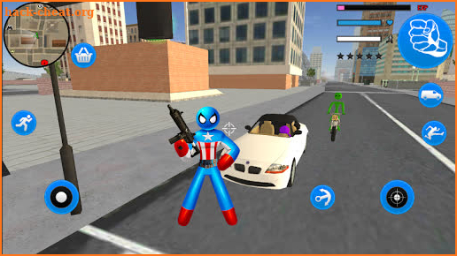 Capitaine Spider American Stickman Rope Hero Mafia screenshot