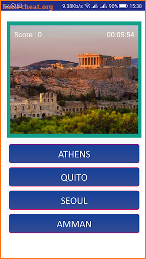 Capital cities quiz: World geography quiz screenshot