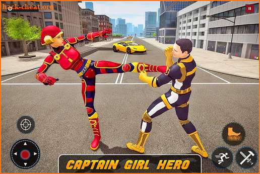 Captain Girl Superhero Robot Gangster Crime screenshot