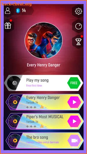 Captain Henry Danger Magic Tiles Hop Theme Song screenshot