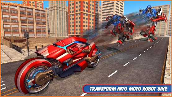 Captain of America Moto Robot Transform Dino Wars screenshot