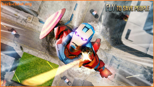 Captain Superhero Flying Robot Rescue screenshot
