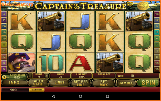Captain's Treasure Slots screenshot