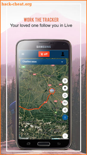 Capturs : live GPS tracking for outdoor sports screenshot