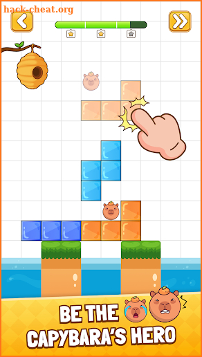 Capybara Rescue: Block Puzzle screenshot