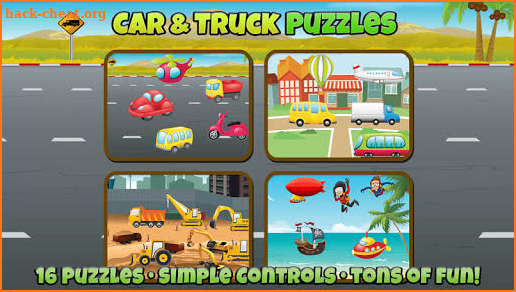 Car and Truck Puzzles For Kids (School Edition) screenshot