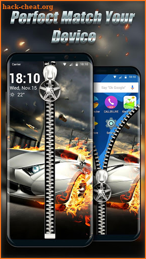 Car & zipper lock screen for you screenshot