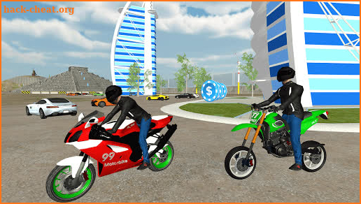 Car Chained Motorcycle: Mad Driving screenshot