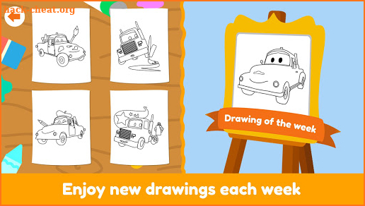 Car City Coloring Book - Kids draw, paint & doodle screenshot