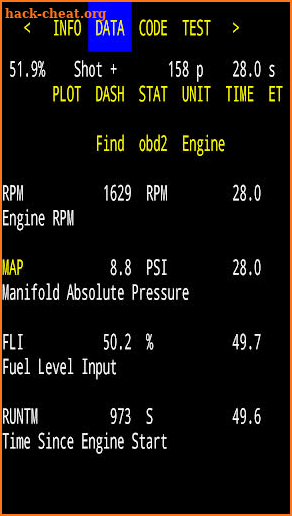 Car Code OBD-2 Scan Tool with 03 Ford PowerStroke screenshot