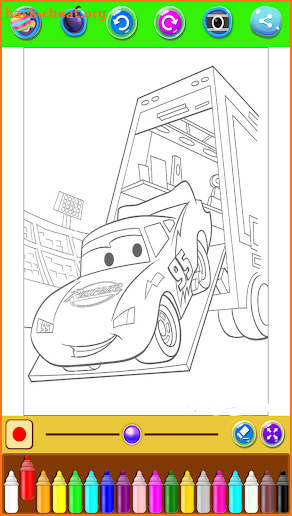 🏎  Car Coloring Pages For Mcqueen - cmz lightning screenshot