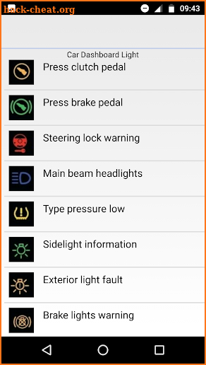 Car Dashboard Light screenshot
