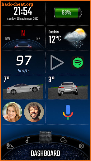 Car Infotainment Dashboard screenshot