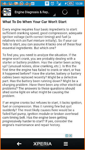 Car Problems and Repairs screenshot