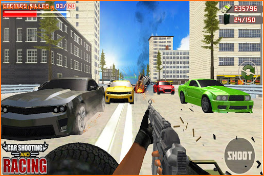 Car Racing Sniper Vs Thieves - Shooting Race games screenshot
