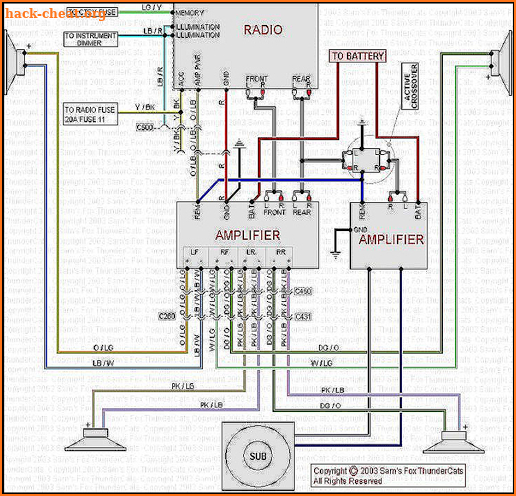 Car Radio Wiring Diagram screenshot