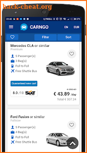 Car Rental - CARNGO.com - Car Hire APP screenshot