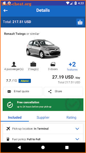 Car Rental USA. Rent a Car in US screenshot