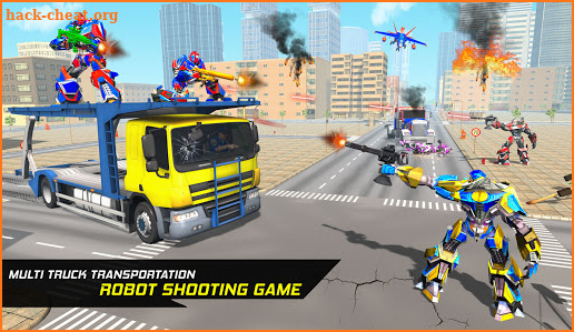 Car Robot Transport Truck Driving Games 2020 screenshot