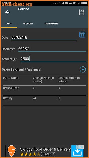 Car Service and Fuel Records screenshot