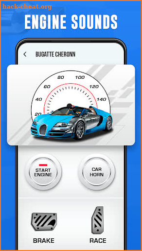 Car Sound Effects with Gas Pedal & Speedometer screenshot