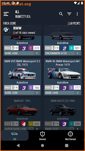 Car Tracker Forza Motorsport 7 screenshot
