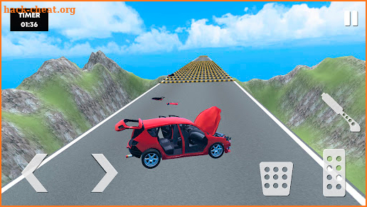 Car VS Speed Bump Car Crash screenshot