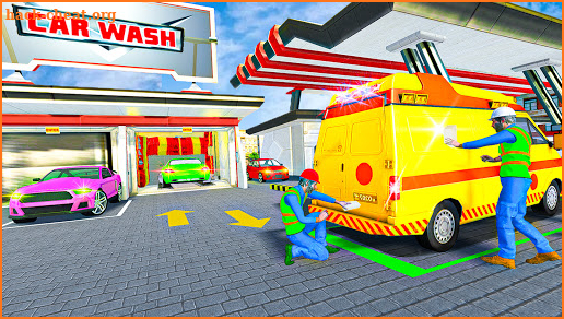 Car Wash Game 3D : Modern Car Garage & Car Service screenshot