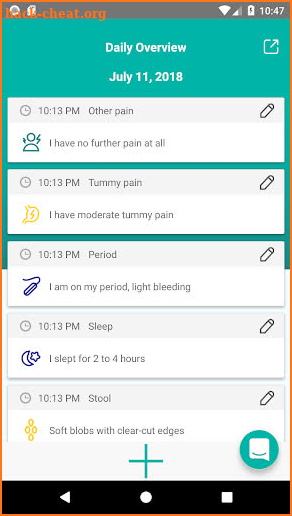 Cara Care: Food, Mood, Poop Tracker for IBS & IBD screenshot