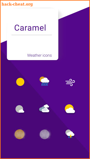 Caramel weather icons screenshot