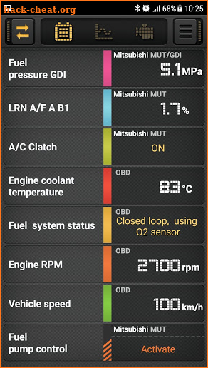 CarBit  ELM327 OBD2 screenshot