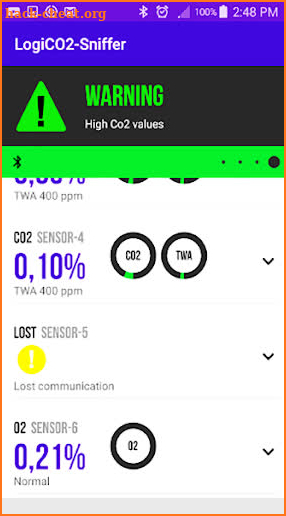 CARBON BI OXIDE DETECTOR screenshot