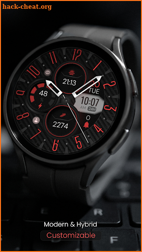 Carbon v10 Hybrid Watch Face screenshot