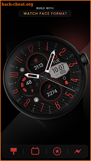 Carbon v10 Hybrid Watch Face screenshot