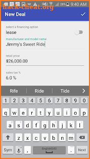 CarBux - car lease, car loan & payments calculator screenshot