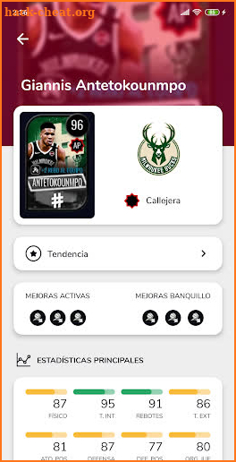 Card Backpack for NBA Live Mobile screenshot