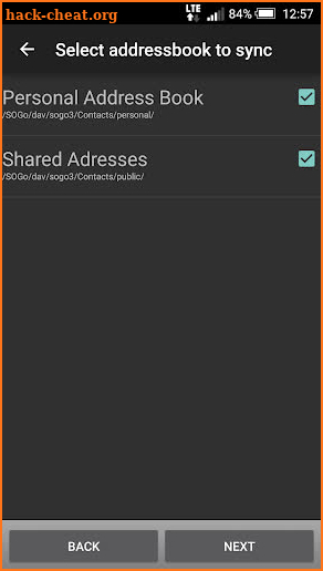 CardDAV-Sync screenshot