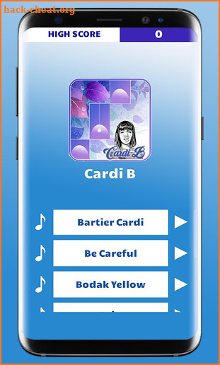 Cardi B Piano Tiles Game screenshot