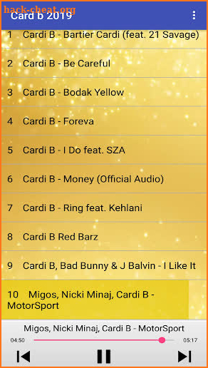 Cardi B Songs 2019 screenshot