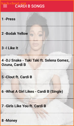 Cardi B Songs Without Internet 50 Songs screenshot