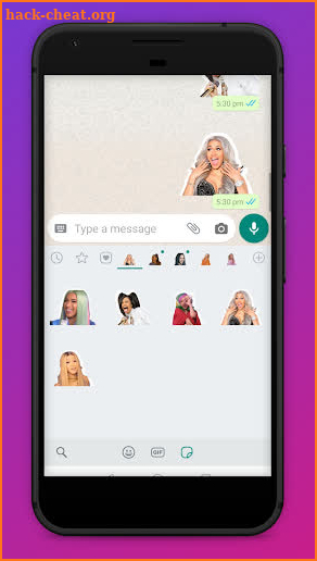 Cardi B Stickers for Whatsapp screenshot